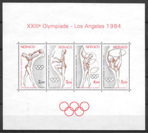 filatelia coleccion olimpiadas Monaco 1984