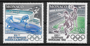 coleccion sellos olimpiadas Monaco 1992