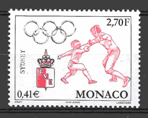 sellos olimpiadas Monaco 2000
