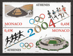 filatelia olimpiadas Monaco 2004