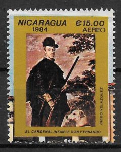 sellos pintura Nicaragua 1984