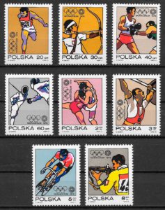 sellos olimpiadas Polonia 1972