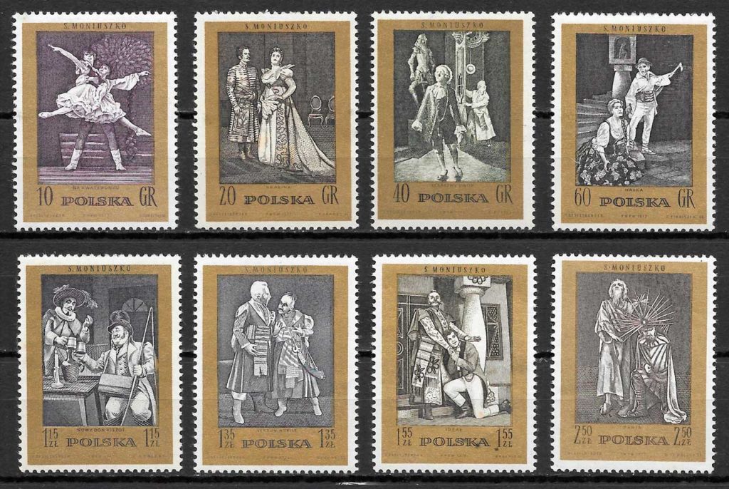 filatelia coleccion pintura Polonia 1972