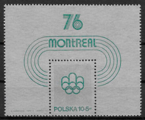 sellos olimpiadas Polonia 1975