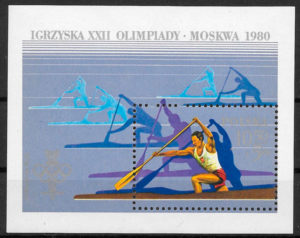 sellos olimpiadas Polonia 1980