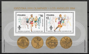filatelia olimpiadas Polonia 1984