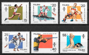 sellos olimpiadas Polonia 1988