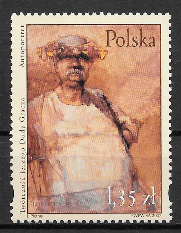 filatelia coleccion pintura Polonia 2007