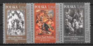 filatelia pintura Polonia 2009
