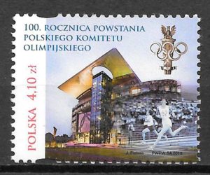 filatelia olimpiadas Polonia 2019