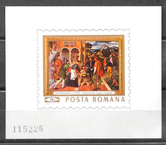 sellos pintura Rumania 1969