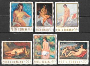 filatelia pintura Rumania 1971