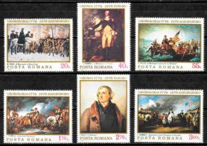 filatelia pintura Rumania 1976