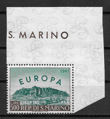 sellos Europa San Marino 1961
