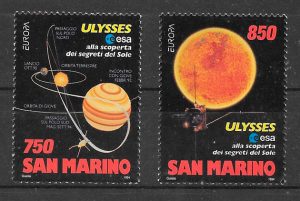 filatelia colección tema Europa San Marino 1994