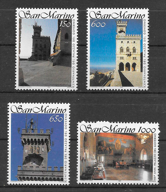 sellos arquitectura San Marino 1994
