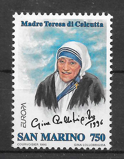 colección sellos tema Europa San Marino 1996
