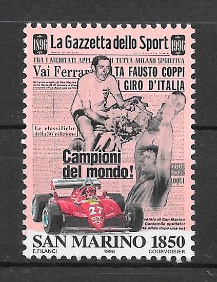 sellos deporte San Marino 1996