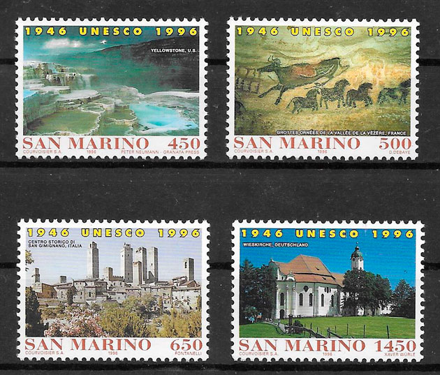 filatelia turismo San Marino 1996