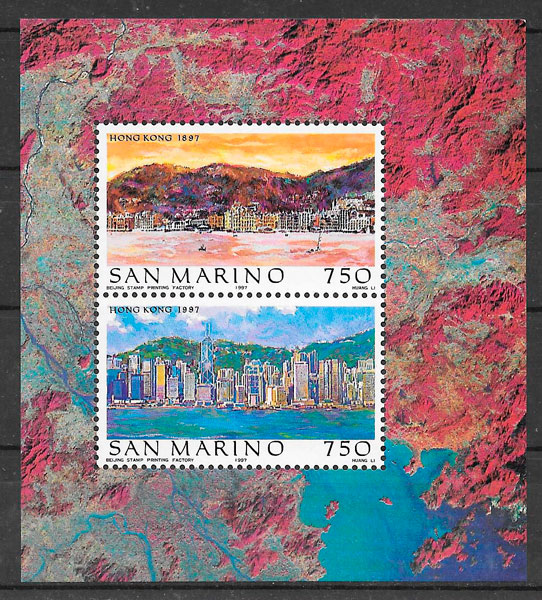 sellos arquitectura San Marino 1997