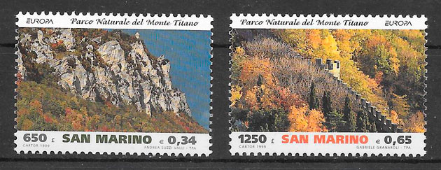 filatelia tema Europa San Marino 1999 