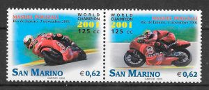 filatelia colección deporte San Marino 2002