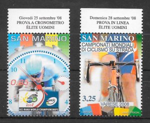 sellos deporte San Marino 2008