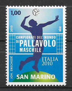filatelia colección deporte San Marino 2010