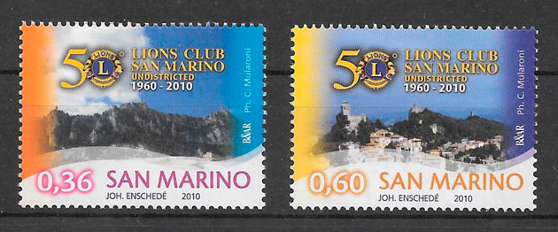 sellos arquitectura San Marino 2010