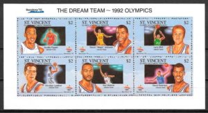 sellos olimpiadas Saint Vicent 1992