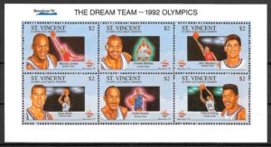 sellos olimpiadas Saint Vicent 1992