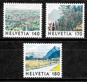 filatelia pintura Suiza 1998