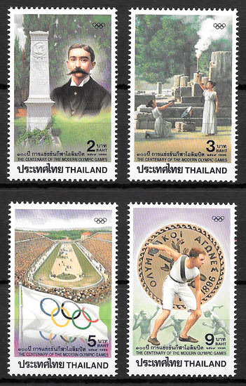 filatelia olimpiadas Tailandia 1996