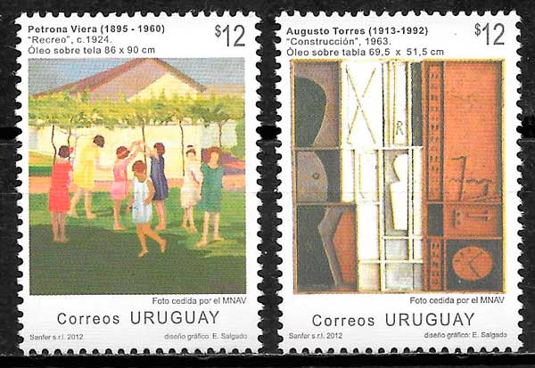 sellos pinturas Uruguay 2012