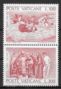 coleccion sellos pintura Vaticano 1976