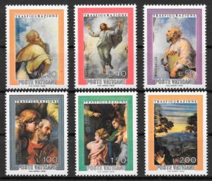 coleccion sellos pintura Vaticano 1976
