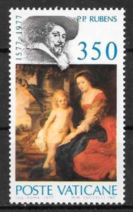 filatelia coleccion pintura Vaticano 1977