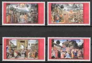 sellos pintura Vaticano 2001