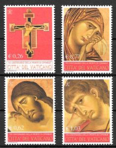 filatelia pintura Vaticano 2002