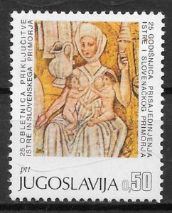 coleccion sellos pintura Yugoslavia 1968