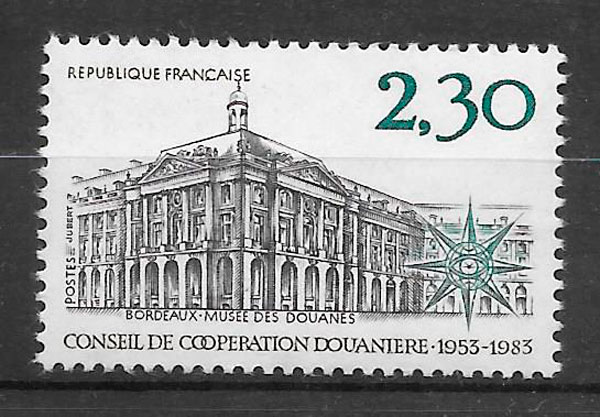 sellos arquitectura Francia 1983