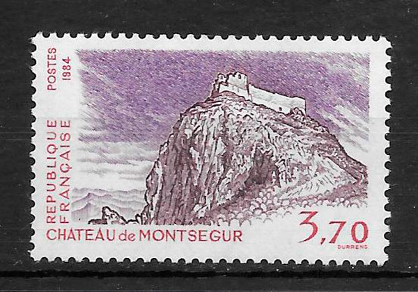 colección sellos turismo Francia 1984
