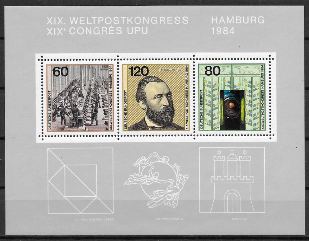 filatelia coleccion temas varios Alemania 1984