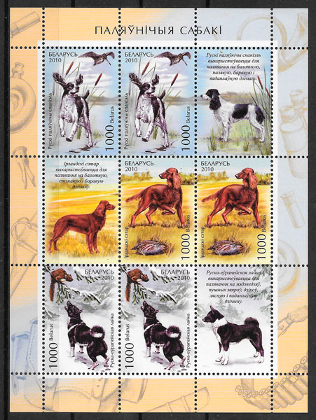 sellos perros Bielorrusia 2010
