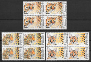 colección sellos fauna Camboya 1998