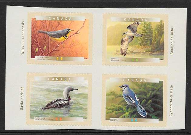 coleccion sellos fauna Canada 2000