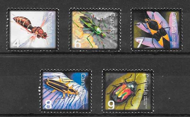coleccion sellos fauna Canada 2010