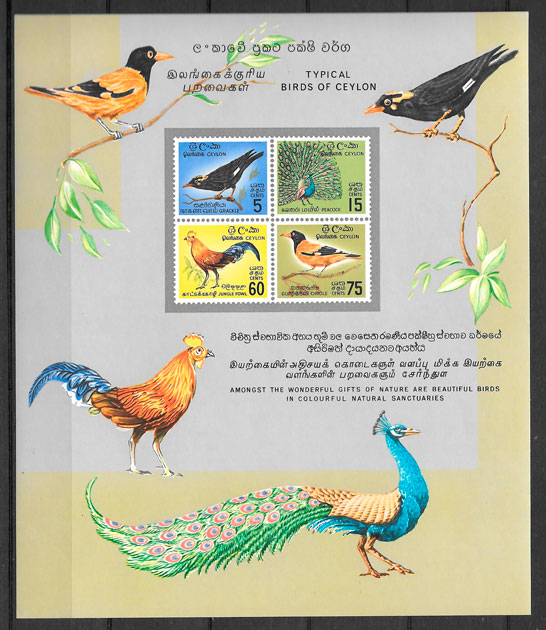 coleccion sellos Ceilan 1966