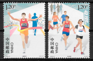 colección sellos deporte China 2019