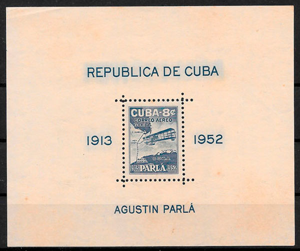 sellos transporte Cuba 1952